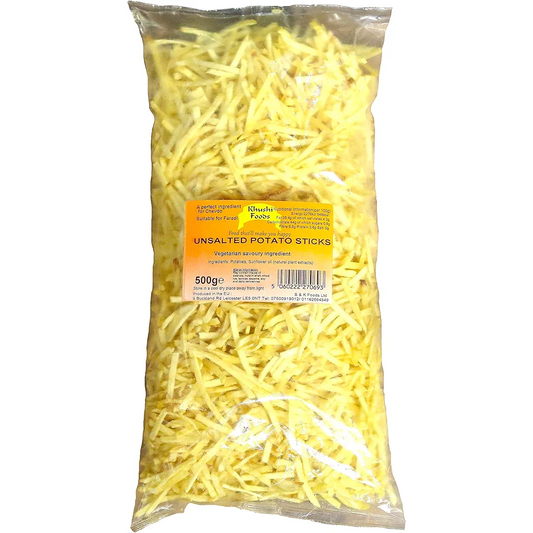 Unsalted Potato Sticks (500gr) - Hand Made Resealable Party Sharing Food