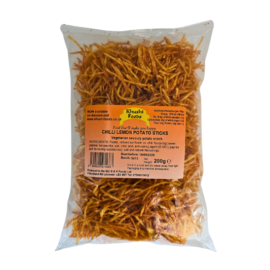 (NEW) Chilli and Lemon Potato Sticks 200g Sharing Bag - Party Food Snacks